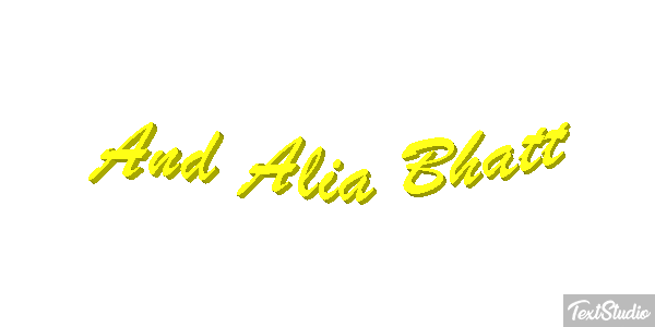 And Alia Bhatt Effetto testo