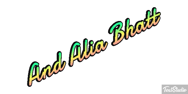 And Alia Bhatt Effetto testo