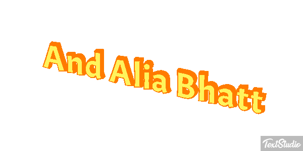 And Alia Bhatt Effetto testo