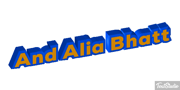 And Alia Bhatt Effetto testo