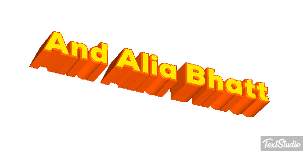 And Alia Bhatt Effetto testo