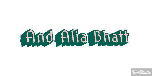 And Alia Bhatt Effetto testo