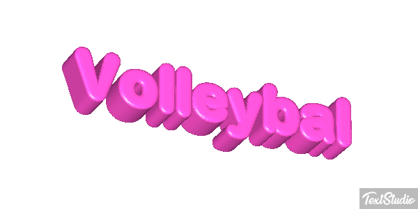 Volleybal Tekst effect