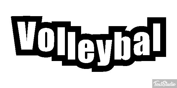Volleybal Tekst effect