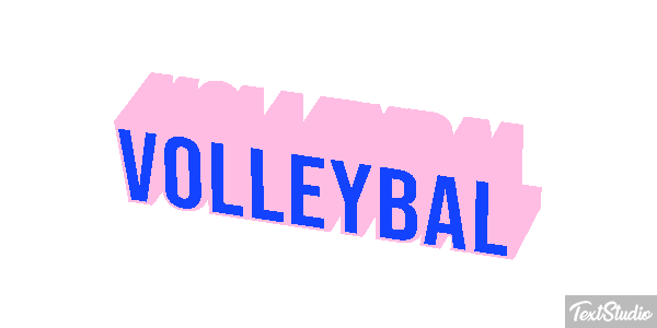 Volleybal Tekst effect