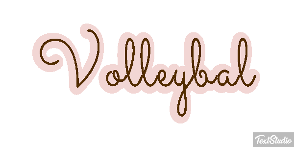 Volleybal Tekst effect