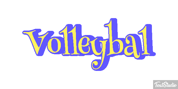 Volleybal Tekst effect