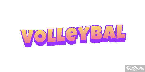 Volleybal Tekst effect