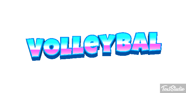 Volleybal Tekst effect