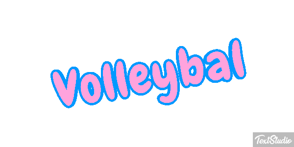 Volleybal Tekst effect
