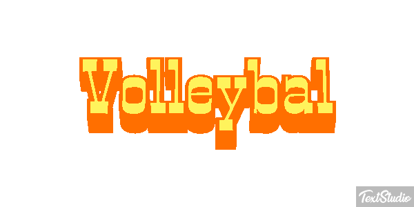 Volleybal Tekst effect