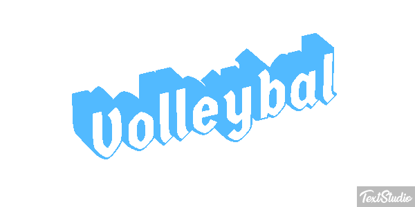 Volleybal Tekst effect