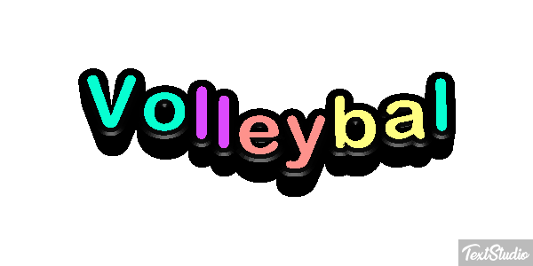 Volleybal Tekst effect