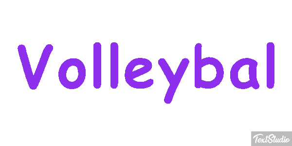 Volleybal Tekst effect
