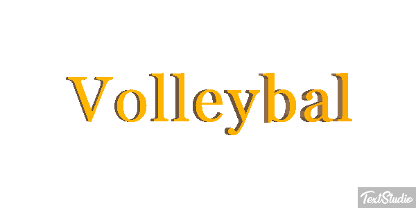 Volleybal Tekst effect