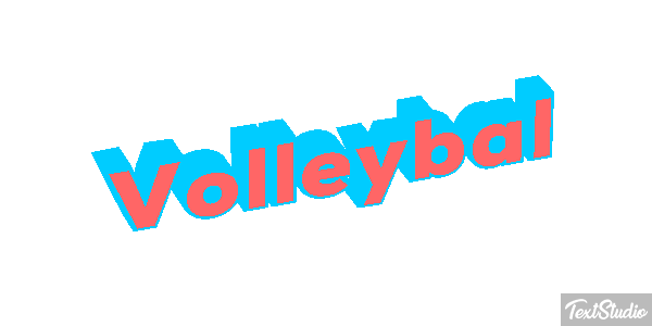 Volleybal Tekst effect