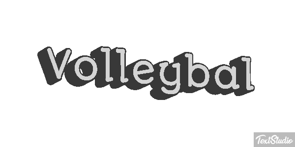 Volleybal Tekst effect