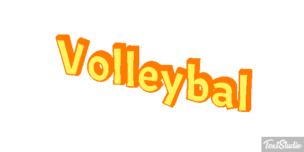 Volleybal Tekst effect