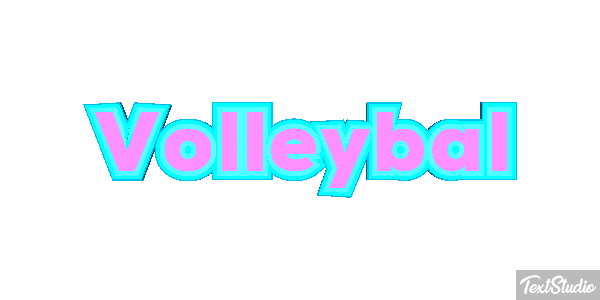 Volleybal Tekst effect