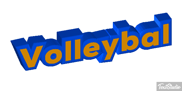 Volleybal Tekst effect