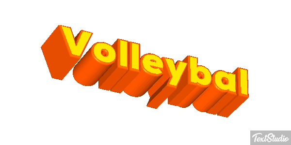 Volleybal Tekst effect