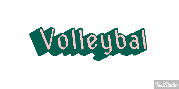 Volleybal Tekst effect