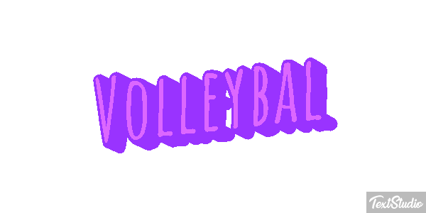 Volleybal Tekst effect