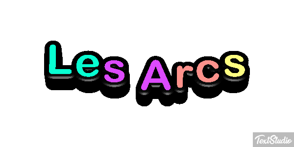 Les Arcs Efekt tekstowy