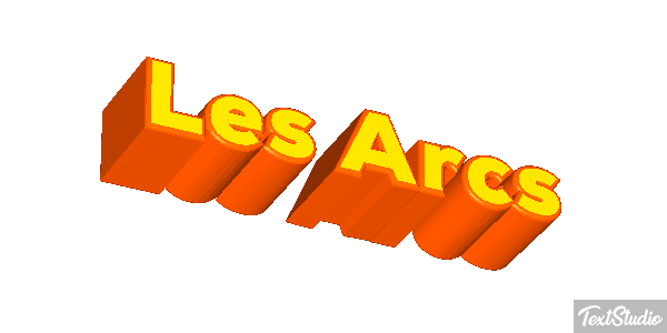 Les Arcs Efekt tekstowy
