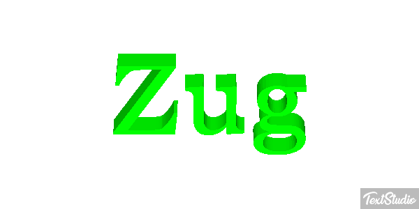 Zug Efeito do texto