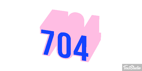 704 Text effect