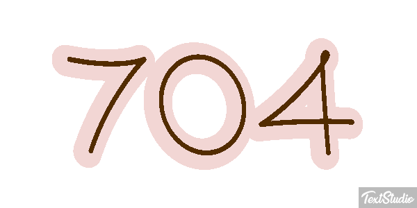 704 Text effect