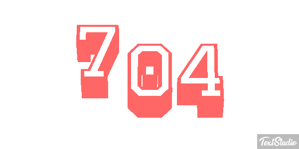 704 Text effect