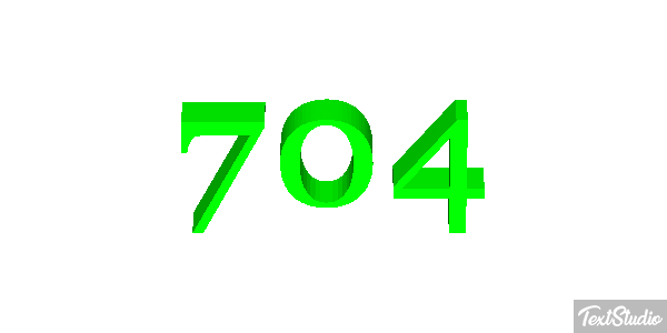 704 Text effect