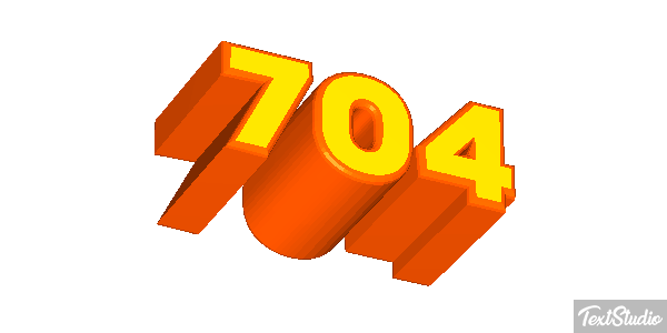 704 Text effect