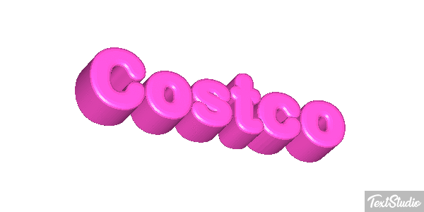 Costco Texteffekt