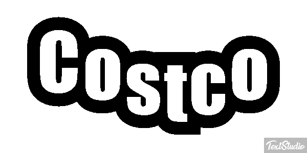 Costco Texteffekt