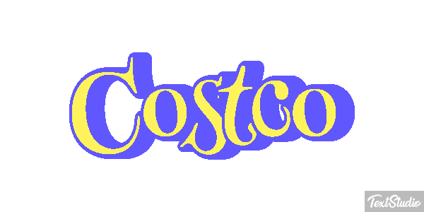 Costco Texteffekt