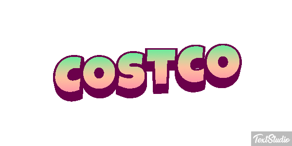 Costco Texteffekt