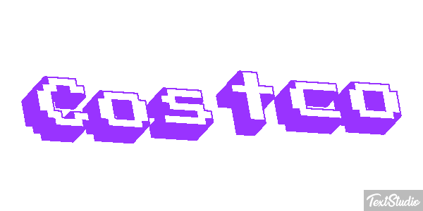 Costco Texteffekt