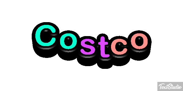 Costco Texteffekt