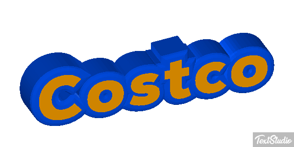 Costco Texteffekt