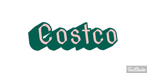 Costco Texteffekt