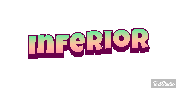 Inferior Text effect