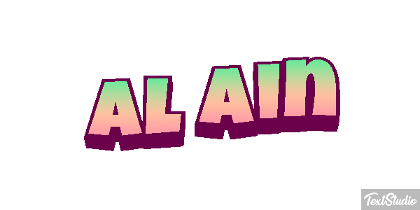 Al Ain Texteffekt
