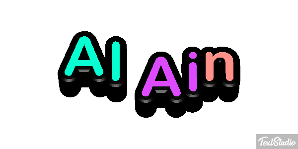 Al Ain Texteffekt