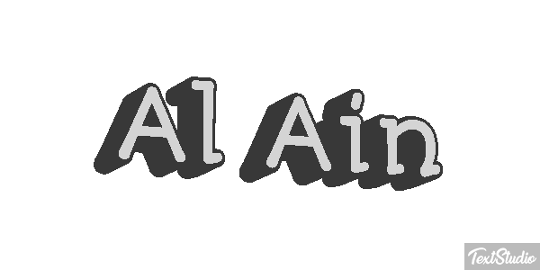 Al Ain Texteffekt