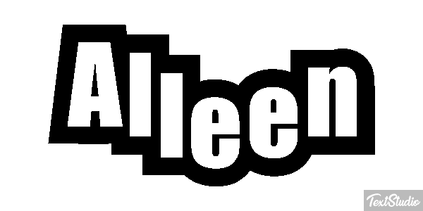 Alleen Text effect