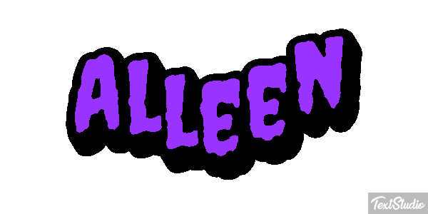 Alleen Text effect