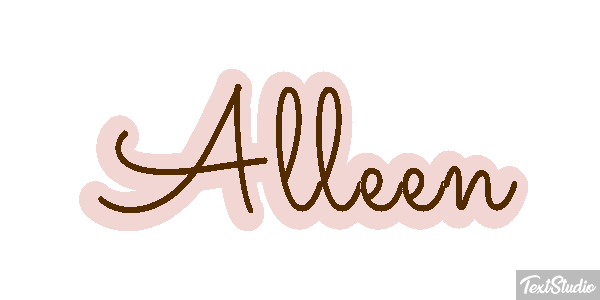 Alleen Text effect